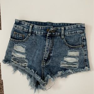 High waisted short shorts